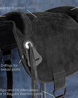 Sp201F- Western Baretek Bareback Pad Horsemanship Treeless Leather Black