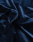 Gwynn Frilled Neck Buttoned Front Velvet Top