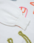 Western Tinsel Boots Crew Neck Sweater