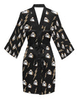 Cowgirl Hat Lightning Bolt Women's Lounge Kimono Robe