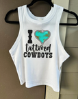 Tattooed Cowboys Cropped Tank