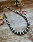 20 1/2 inch 8 to 14 mm Sterling Silver Pearls Necklace
