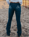 BARREL POCKET BOOTCUT DENIM JEANS (LENGTHS)