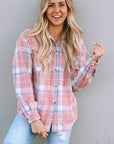 Plaid Flannel Flap Pocket Shacket