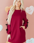 Priscilla Drop Shoulder Sweatshirt Dress