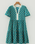 Clover Short Sleeve Floral Dress