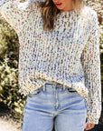 Scarlett Confetti Reversible Twist Sweater