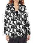 Baha Ranch Black White Cowboy Women's Western Blazer