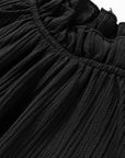 Lanabina Ripple Bubble Sleeve Blouse