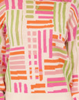 Tru Pattern Puff Sleeve Sweater