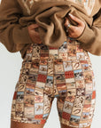 WESTERN PATCHWORK BIKER | SHORTS