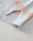 Jream Stripe Colorblock Oversized Sweater