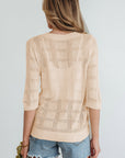 Belen Knit Short Sleeve Sweater