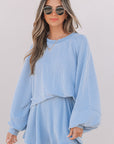Corded Top and Ruffle Mini Skort Set