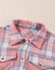 Plaid Flannel Flap Pocket Shacket