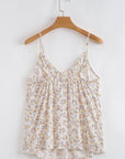 Floral Boho Spaghetti Strap Tank Top