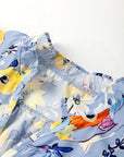 Floral Flutter Sleeve V-Neck Top