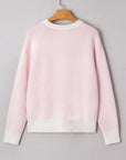 Nevaeh Pattern Drop Shoulder Sweater