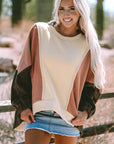 Isabelle Patchwork High Low Hoodie