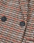 Aria Houndstooth Lapel Collar Blazer