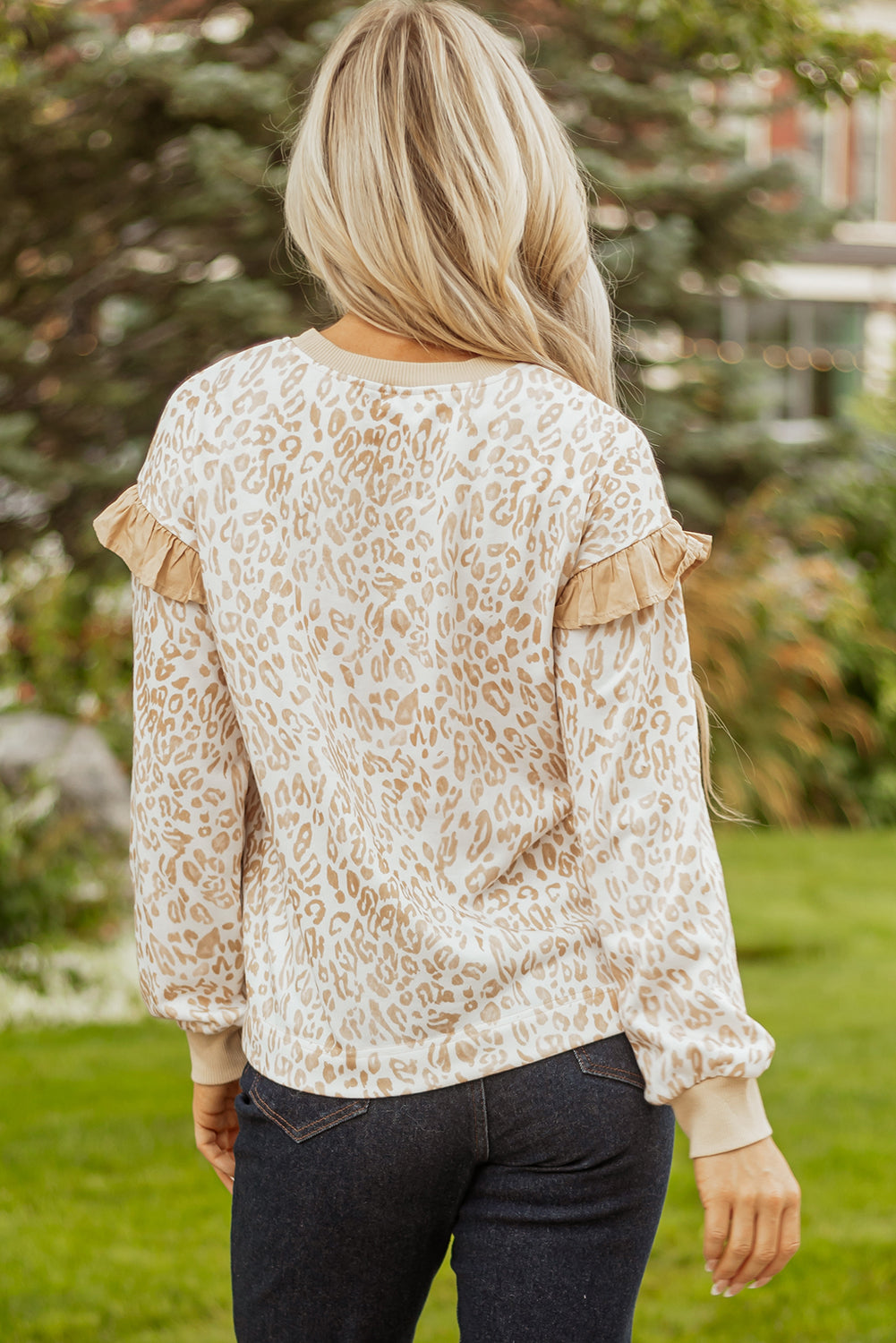 Aimee Detail Ribbed Trim Sweatshirt