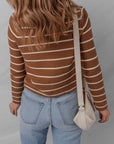 Lilly Striped Knit Cardigan Sweater