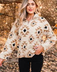 Elizy Quarter Zip Collar Sweatshirt