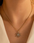 Kelsey Snowflake Christmas Fashion Necklace