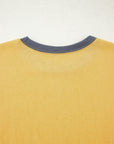 Contrast Trim Raw Hem Short Sleeve Top