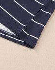 Simone Henley Waffle Knit Top