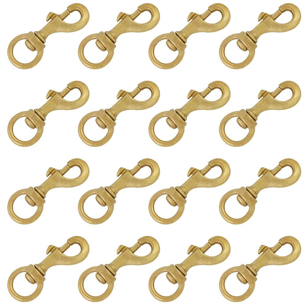1 In X 3 1/2 Hilason Swivel Round Eye Bolt Snap Solid Brass – Hilason