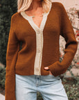 Gabriella Knit Neckline Short Cardigan