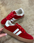 Harper Lace Up Flat Shoes