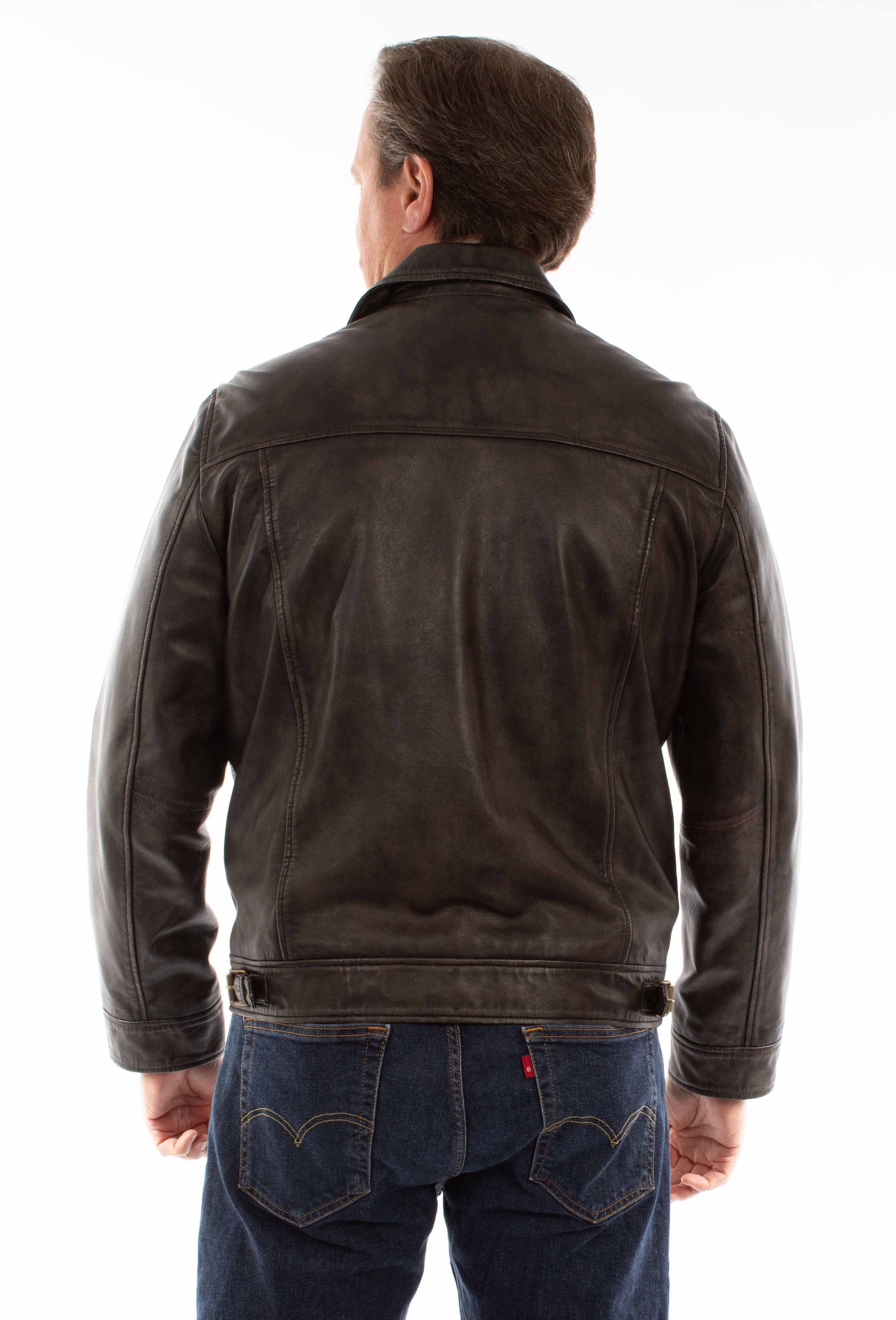 Classic Zip Front Leather Jacket - 2021