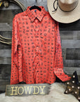Rust Brands Unisex Western Button Up Shirt