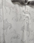 Shadow Bronc Men's Western Polo Shirt