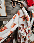Highland Cow Women's Western Bath Robe