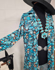 Baha Ranch All Turquoise Long Duster Dress