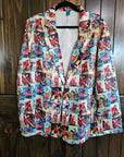 Baha Ranch Cowboy Collage Women's Western Blazer