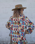 Baha Ranch Cowboy Collage Women's Western Blazer