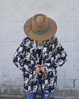 Baha Ranch Black White Cowboy Women's Western Blazer