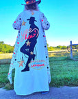 Baha Ranch Viva Las Vegas Rodeo Women's Western Duster Dress