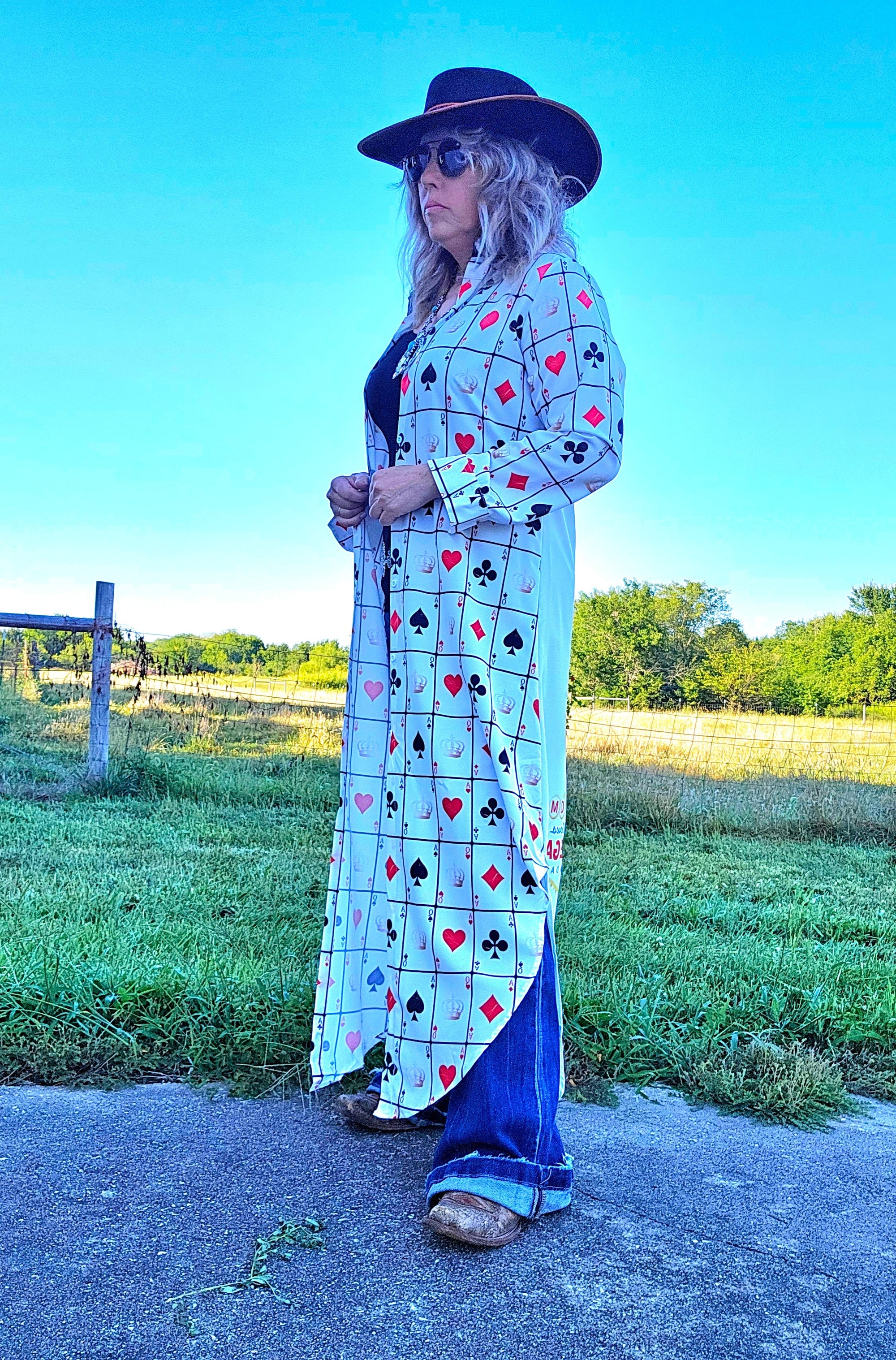 Baha Ranch Viva Las Vegas Rodeo Women's Western Duster Dress