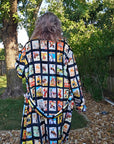 Baha Ranch Vintage Cowboy Collage Western Robe