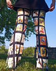 Baha Ranch Vintage Cowboy Collage Western Flare Pants