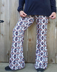 Baha Ranch Southwestern Aztec Flare Pants