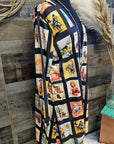 Baha Ranch Vintage Cowboy Collage Western Lightweight Cardigan