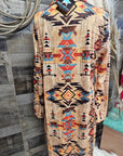 Baha Ranch Sahara Aztec Lightweight Cardigan