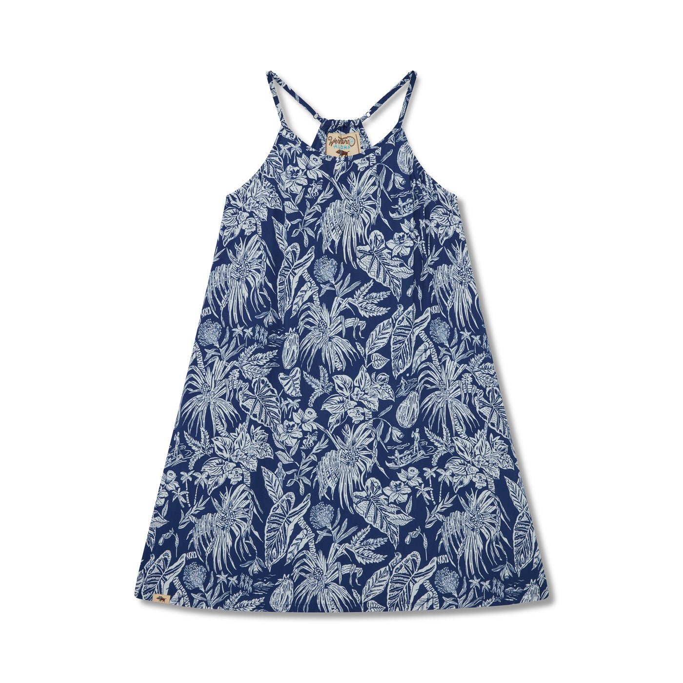 Floral Aloha Dress With Vintage Hawaiian Motifs And Versatility