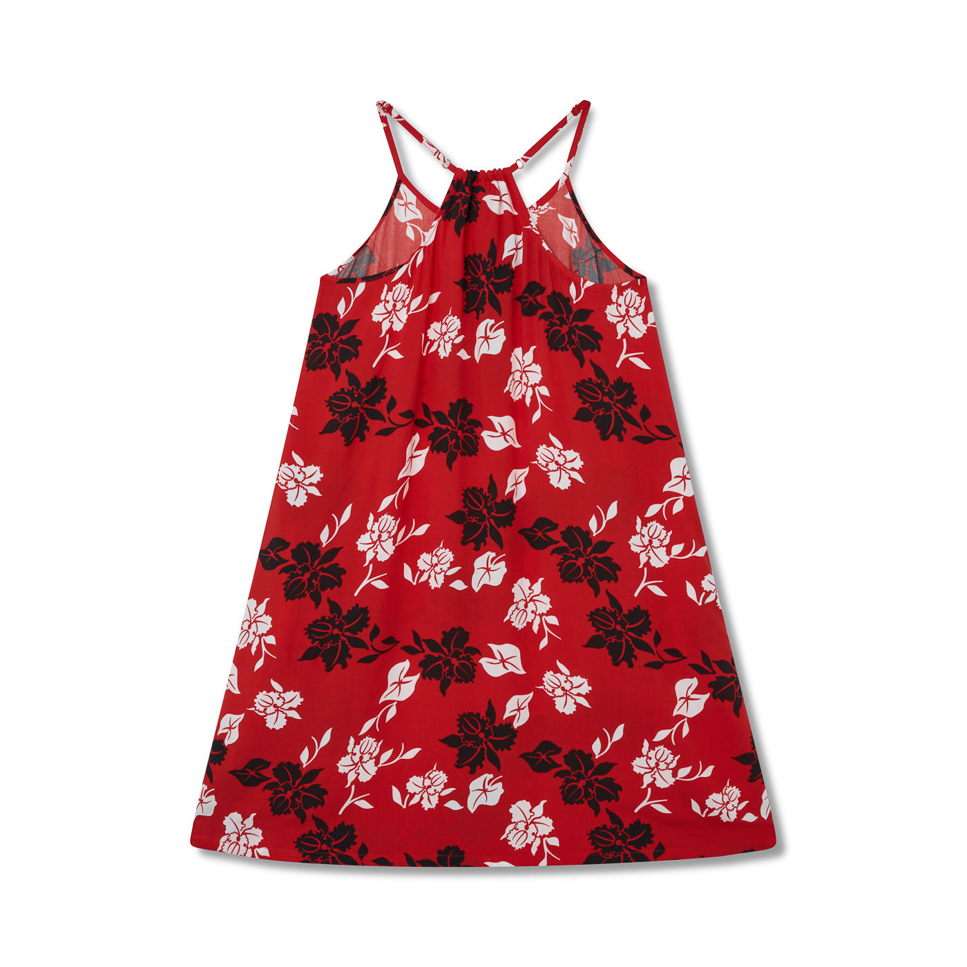 Floral Orchid Pareu Sundress With Pockets And Adjustable Straps
